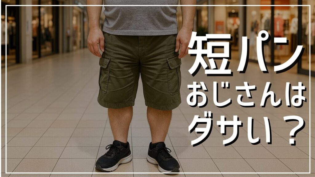 短パンを履くおじさんがダサい理由
