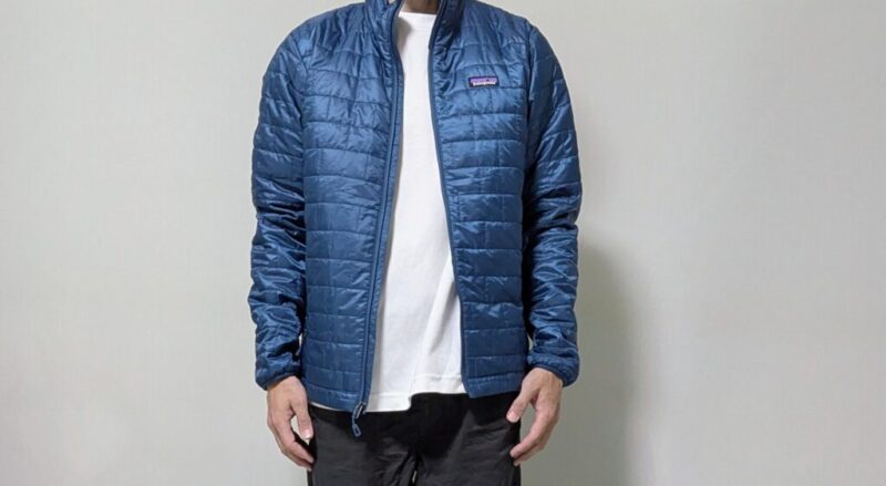 ナノパフジャケットのコーデ