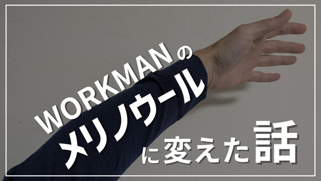 ヒートテックからワークマンのメリノウールに変えた