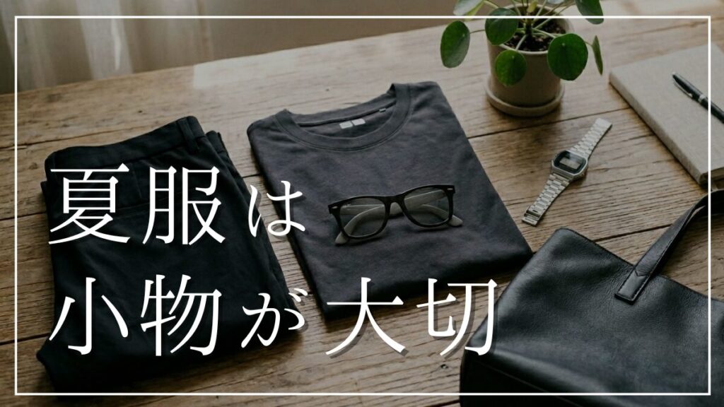 40代メンズミニマリストの夏コーデのおしゃれに見せるポイント